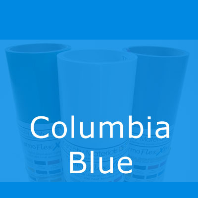 Columbia Blue ThermoFlex Plus HTV Heat Transfer Vinyl, Matte Finish, 5yd Roll